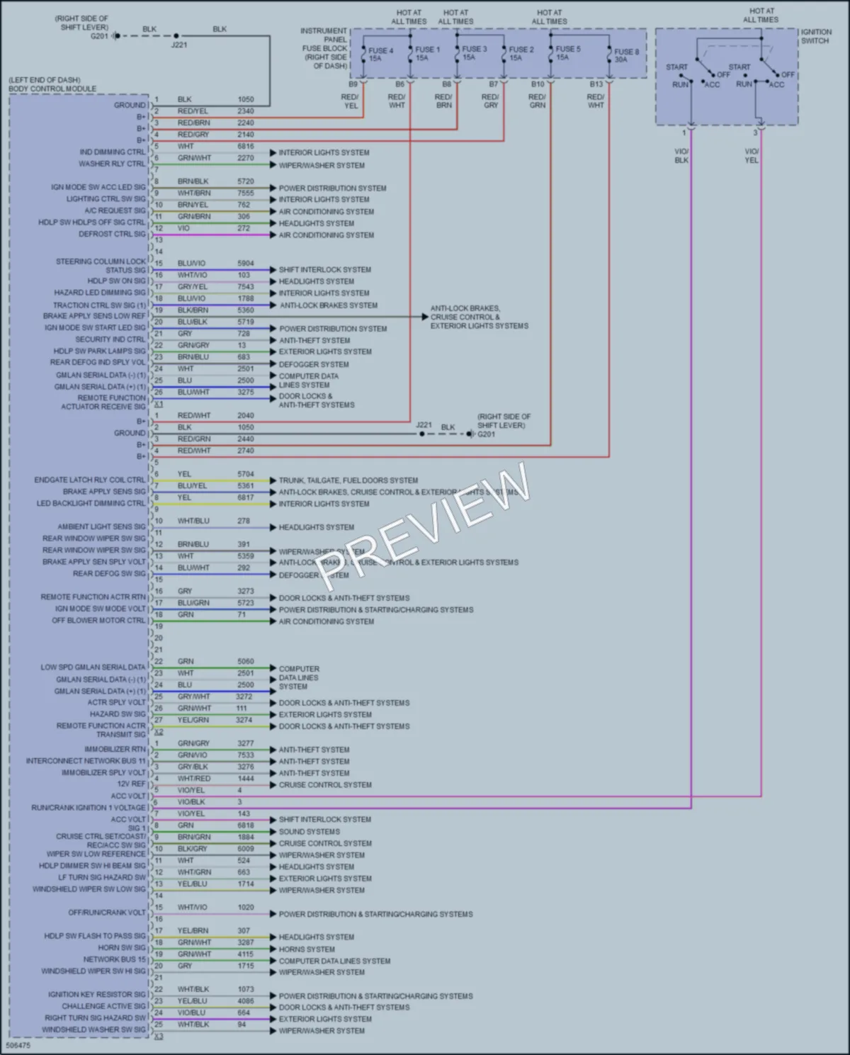 2016 Chevrolet Spark Body Control Modules wiring diagram preview