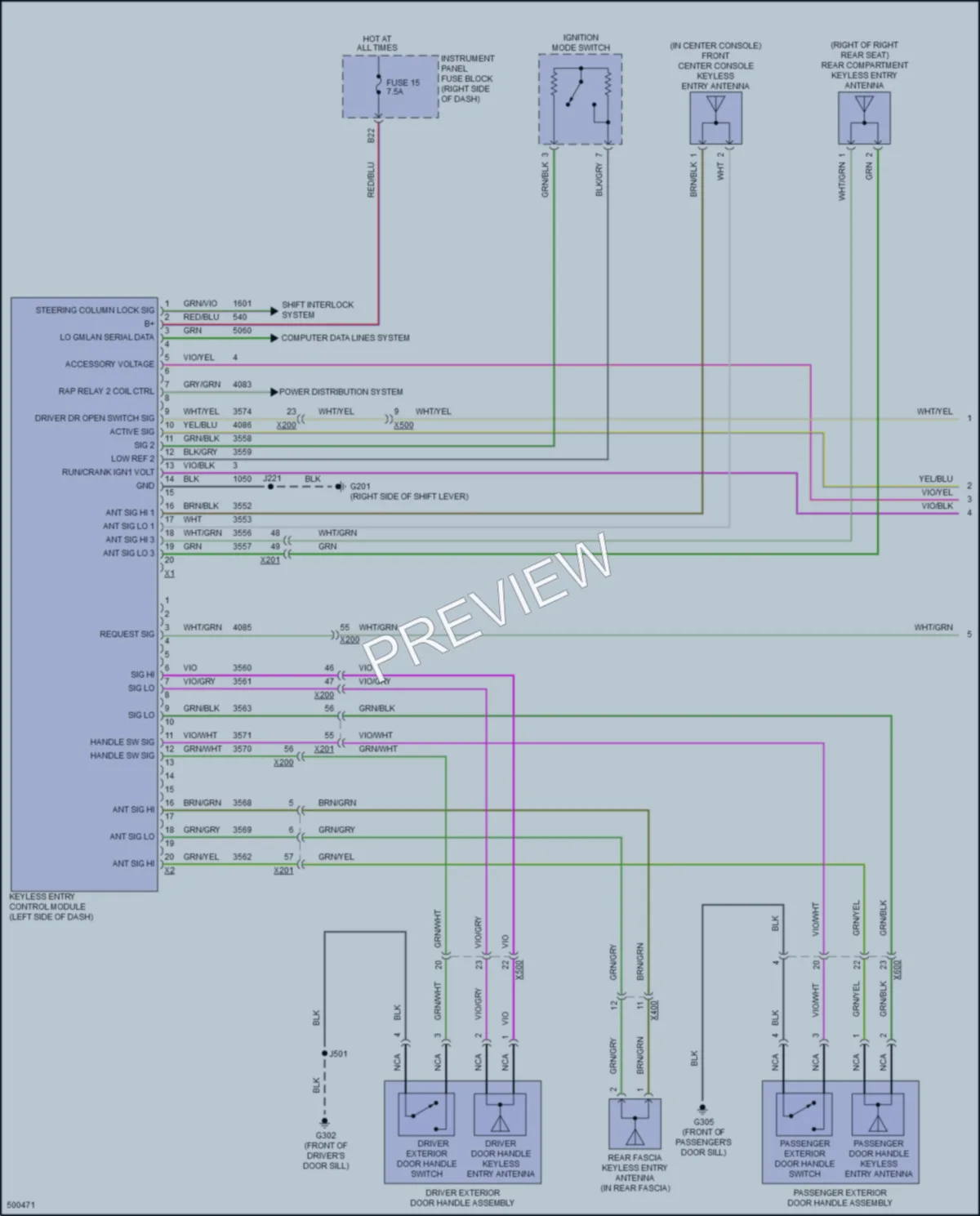2016 Chevrolet Spark Power Door Locks wiring diagram preview