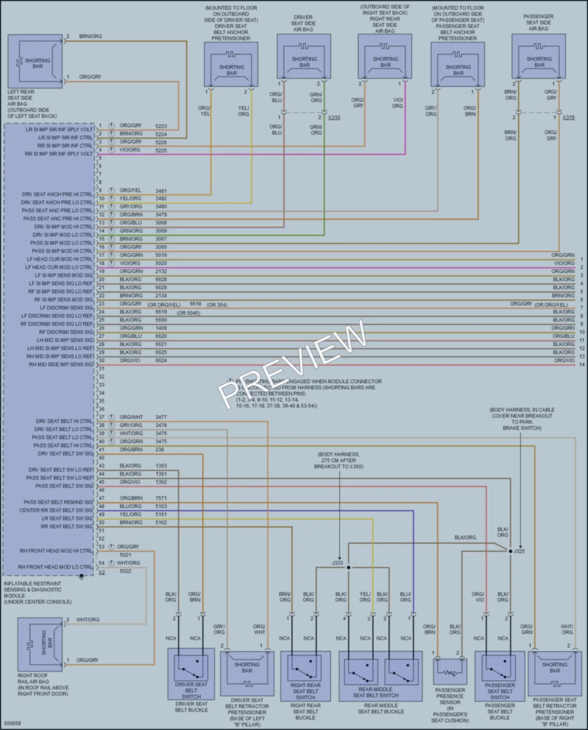 2016 Chevrolet Spark Supplemental Restraints wiring diagram preview