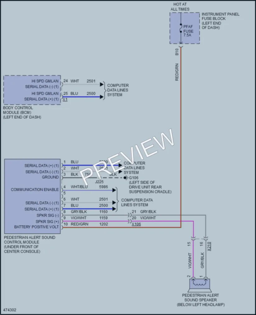 2016 Chevrolet SparkEV Active Bodyworks wiring diagram preview