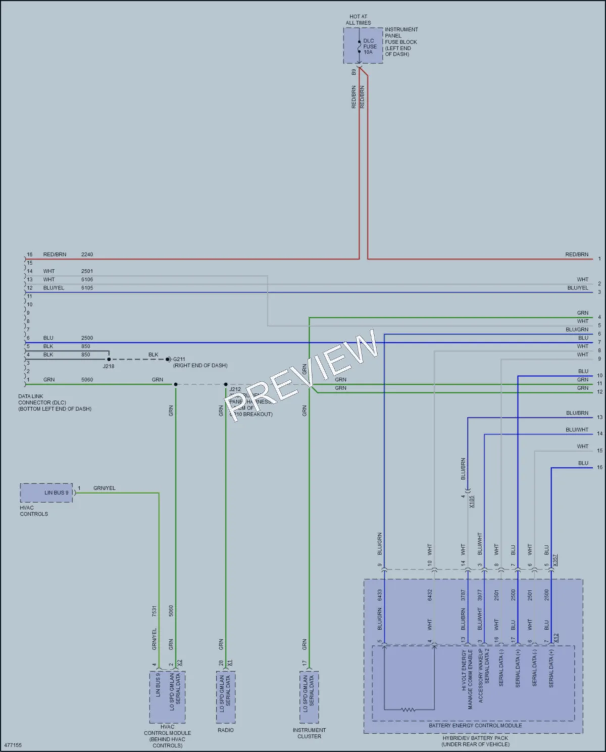 2016 Chevrolet SparkEV Computer Data Lines wiring diagram preview