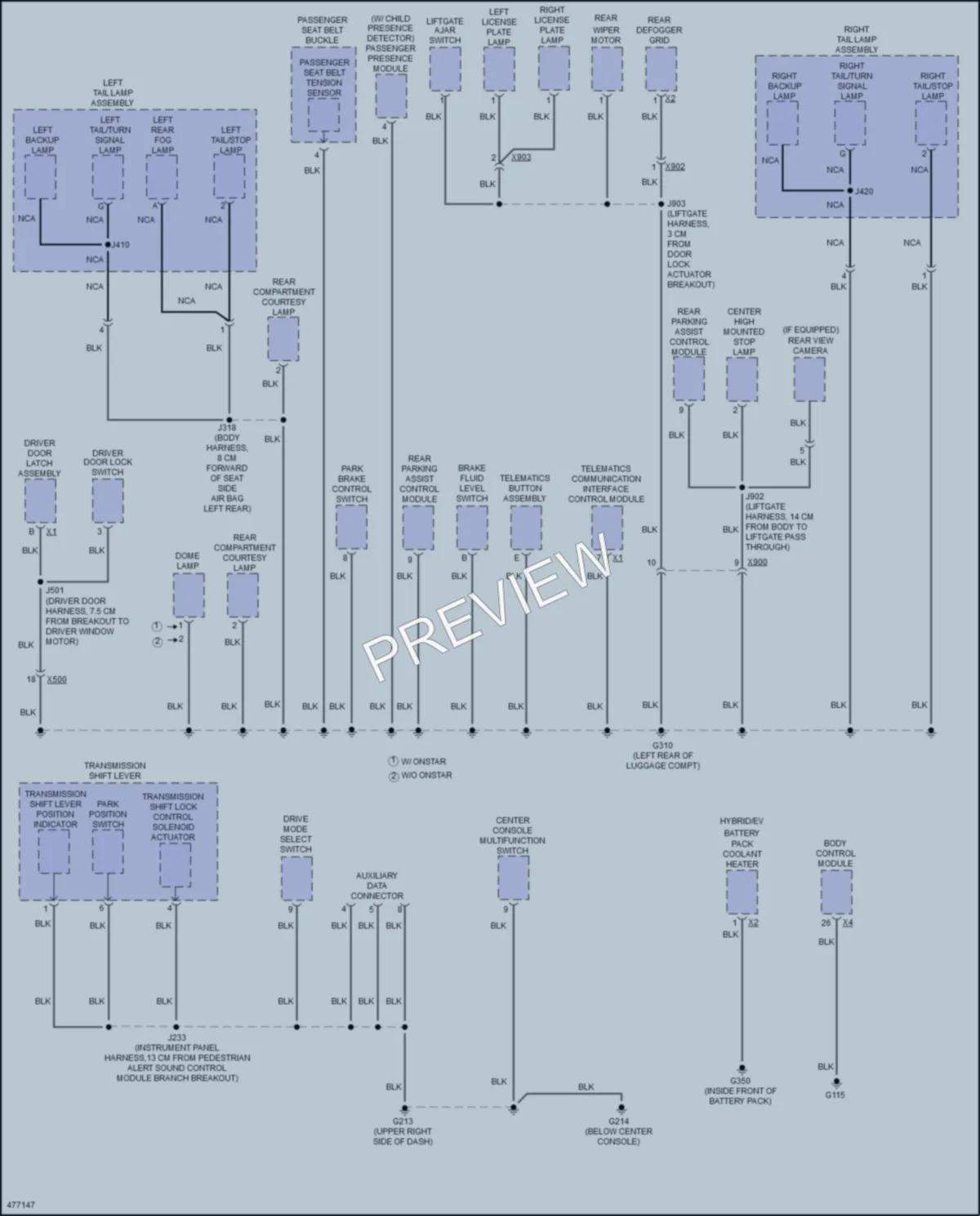 2016 Chevrolet SparkEV Ground Distribution wiring diagram preview