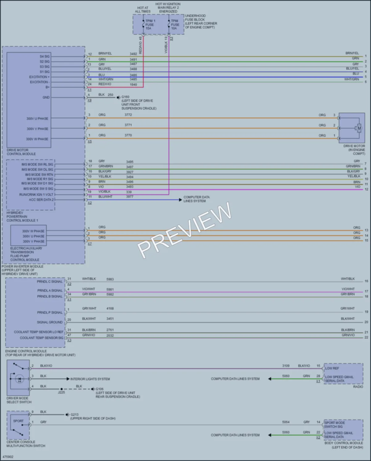 2016 Chevrolet SparkEV Transmission wiring diagram preview