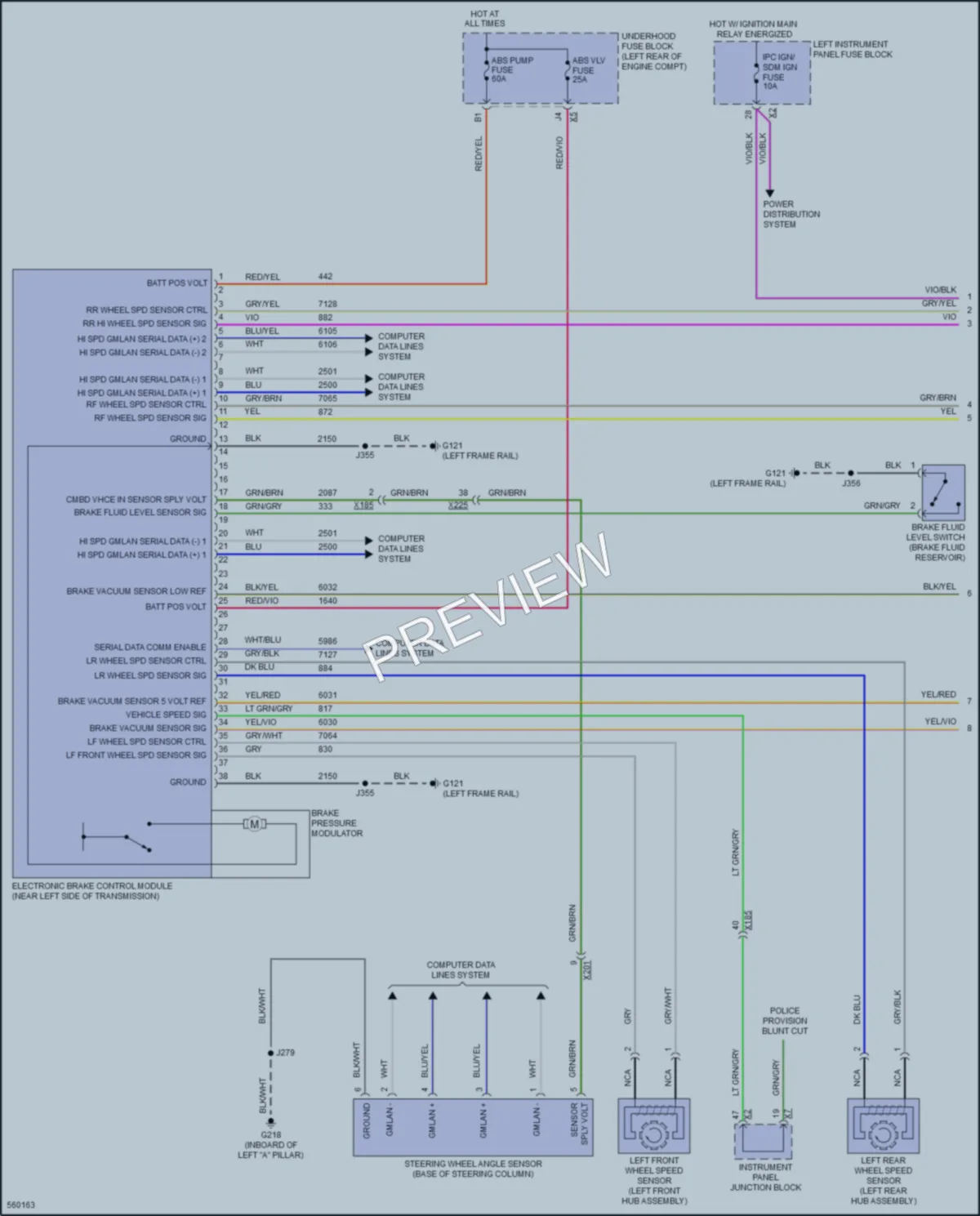 2016 Chevrolet SuburbanHD Anti Lock Brakes wiring diagram preview