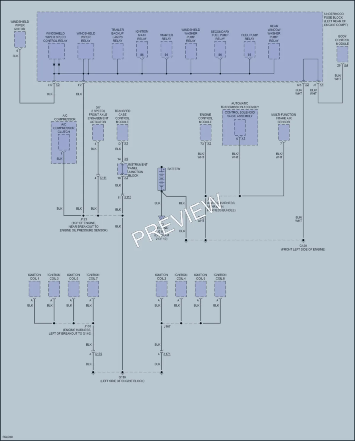 2016 Chevrolet SuburbanHD Ground Distribution wiring diagram preview