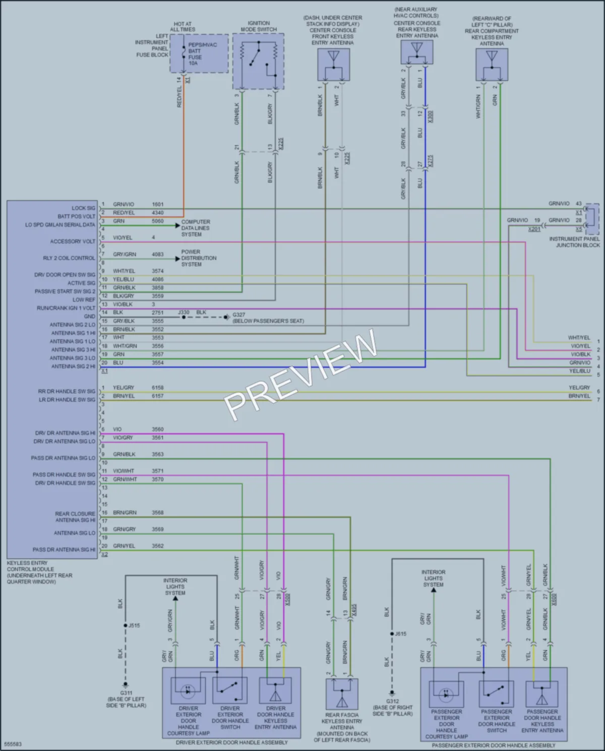 2016 Chevrolet SuburbanHD Power Door Locks wiring diagram preview