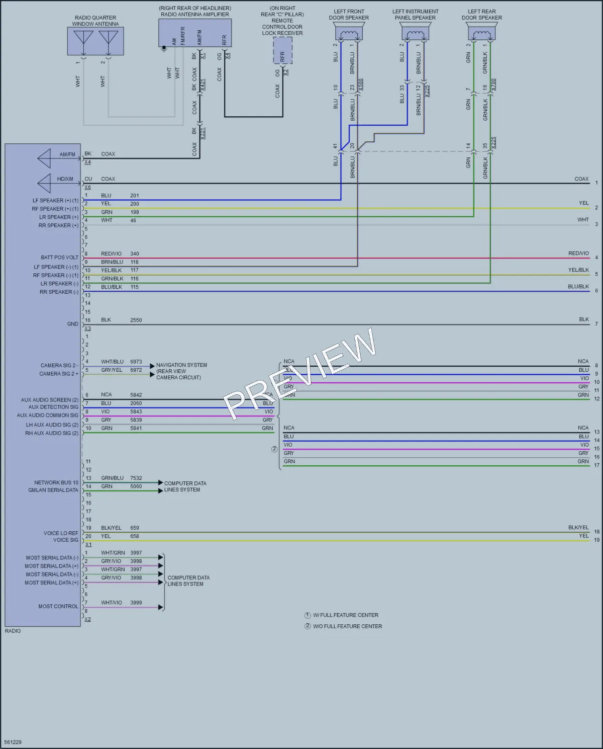 2016 Chevrolet SuburbanHD Radio wiring diagram preview