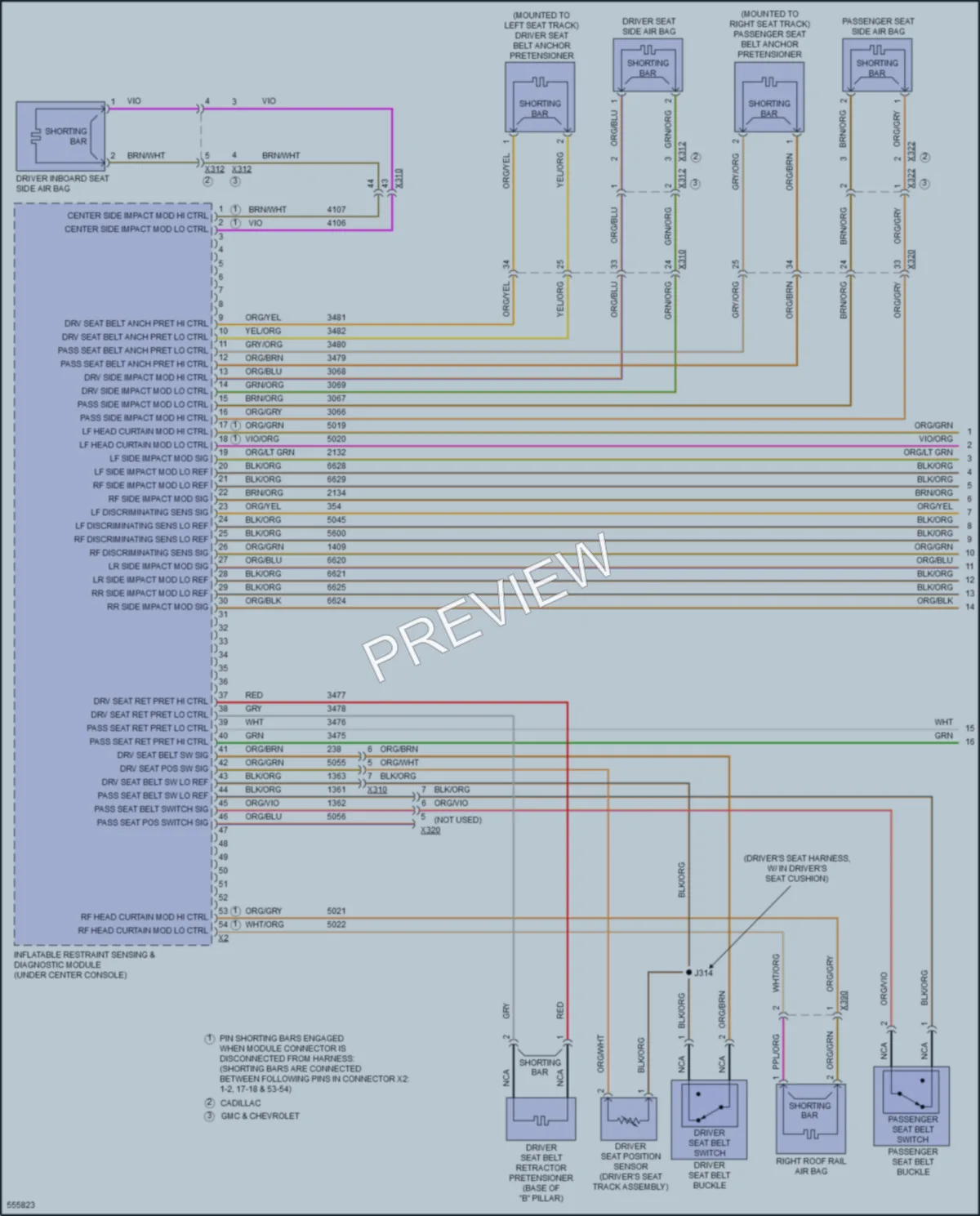 2016 Chevrolet SuburbanHD Supplemental Restraints wiring diagram preview