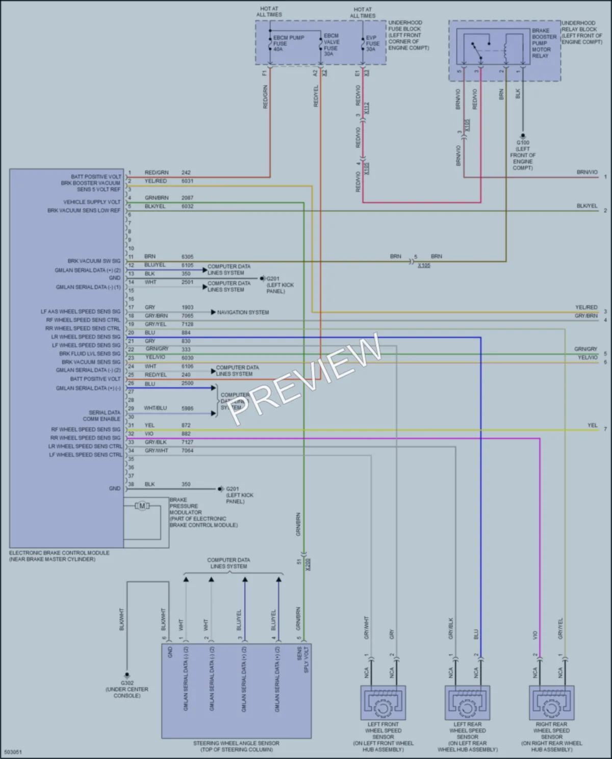 2016 Chevrolet Trax Anti Lock Brakes wiring diagram preview