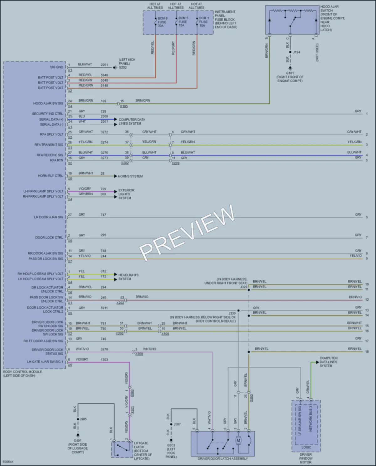 2016 Chevrolet Trax Anti Theft wiring diagram preview