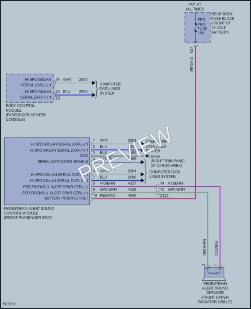 2016 Chevrolet Volt Active Bodyworks wiring diagram preview