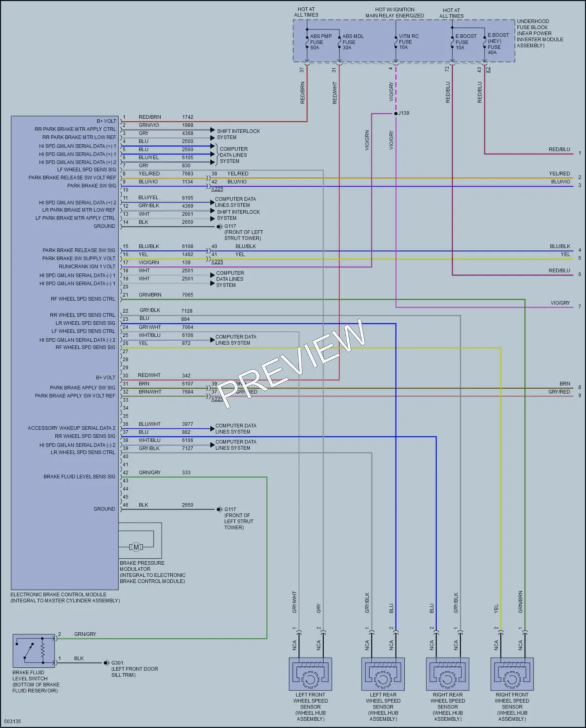 2016 Chevrolet Volt Anti Lock Brakes wiring diagram preview