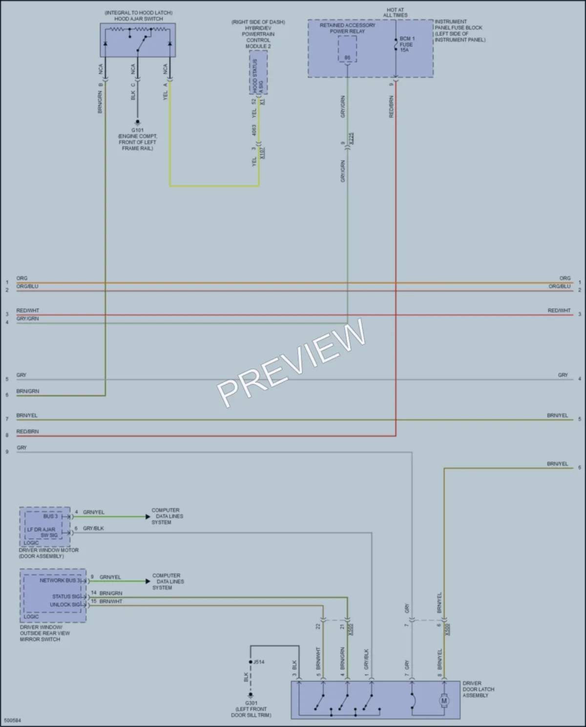 2016 Chevrolet Volt Anti Theft wiring diagram preview