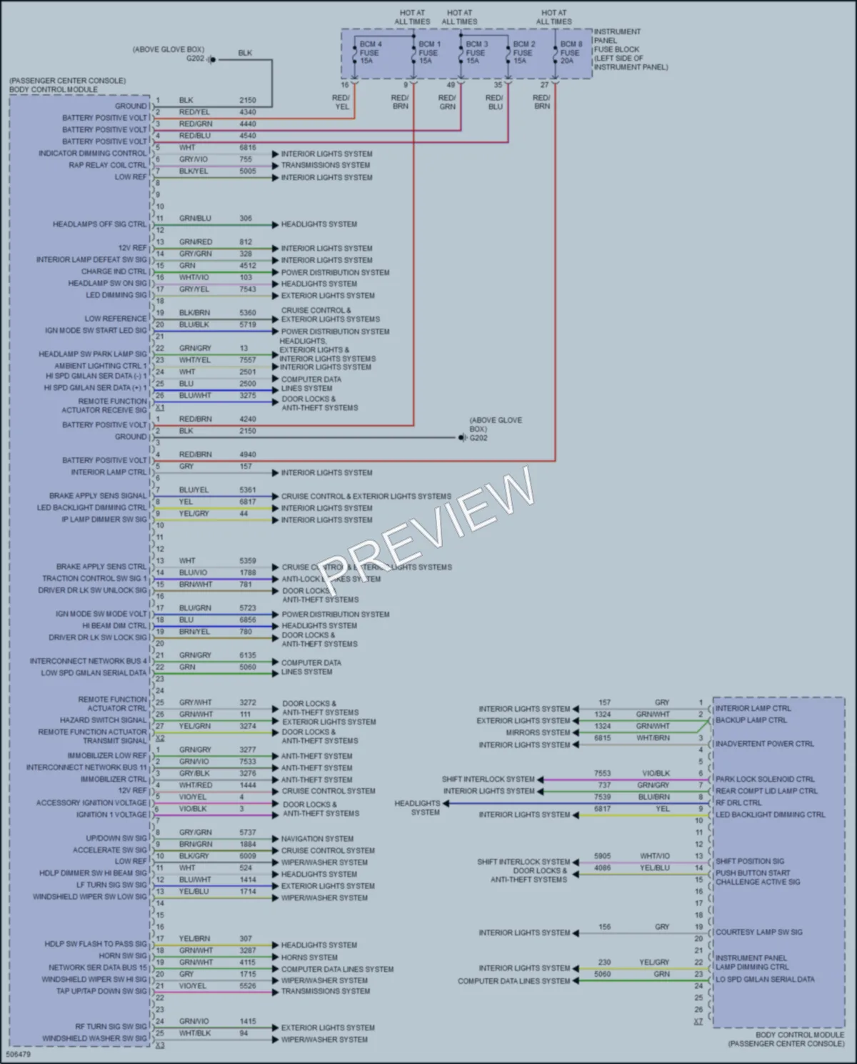2016 Chevrolet Volt Body Control Modules wiring diagram preview