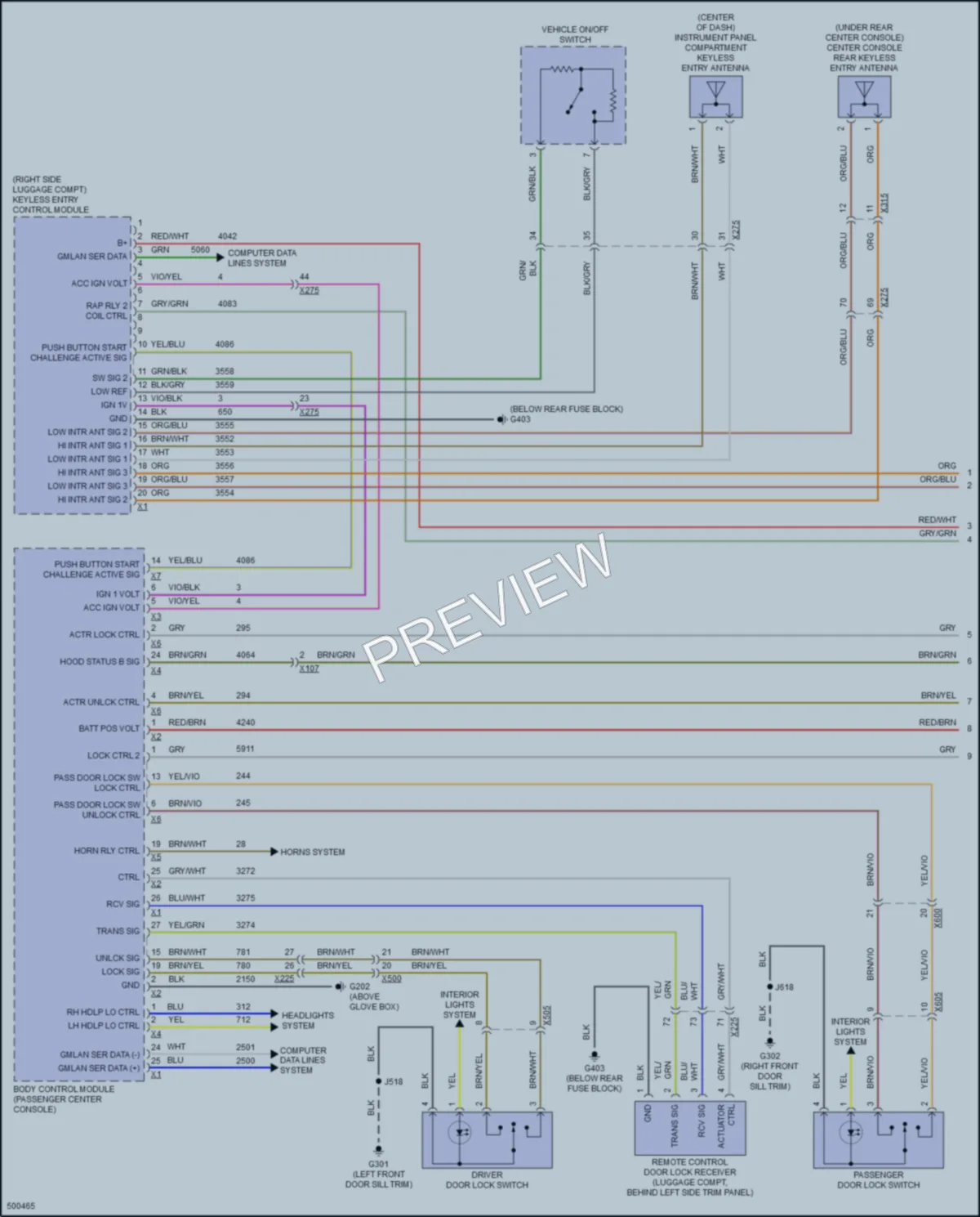 2016 Chevrolet Volt Power Door Locks wiring diagram preview