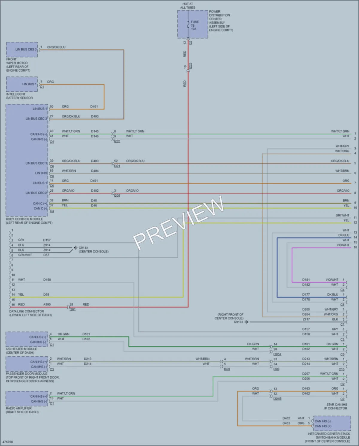 2016 Chrysler 200 Computer Data Lines wiring diagram preview