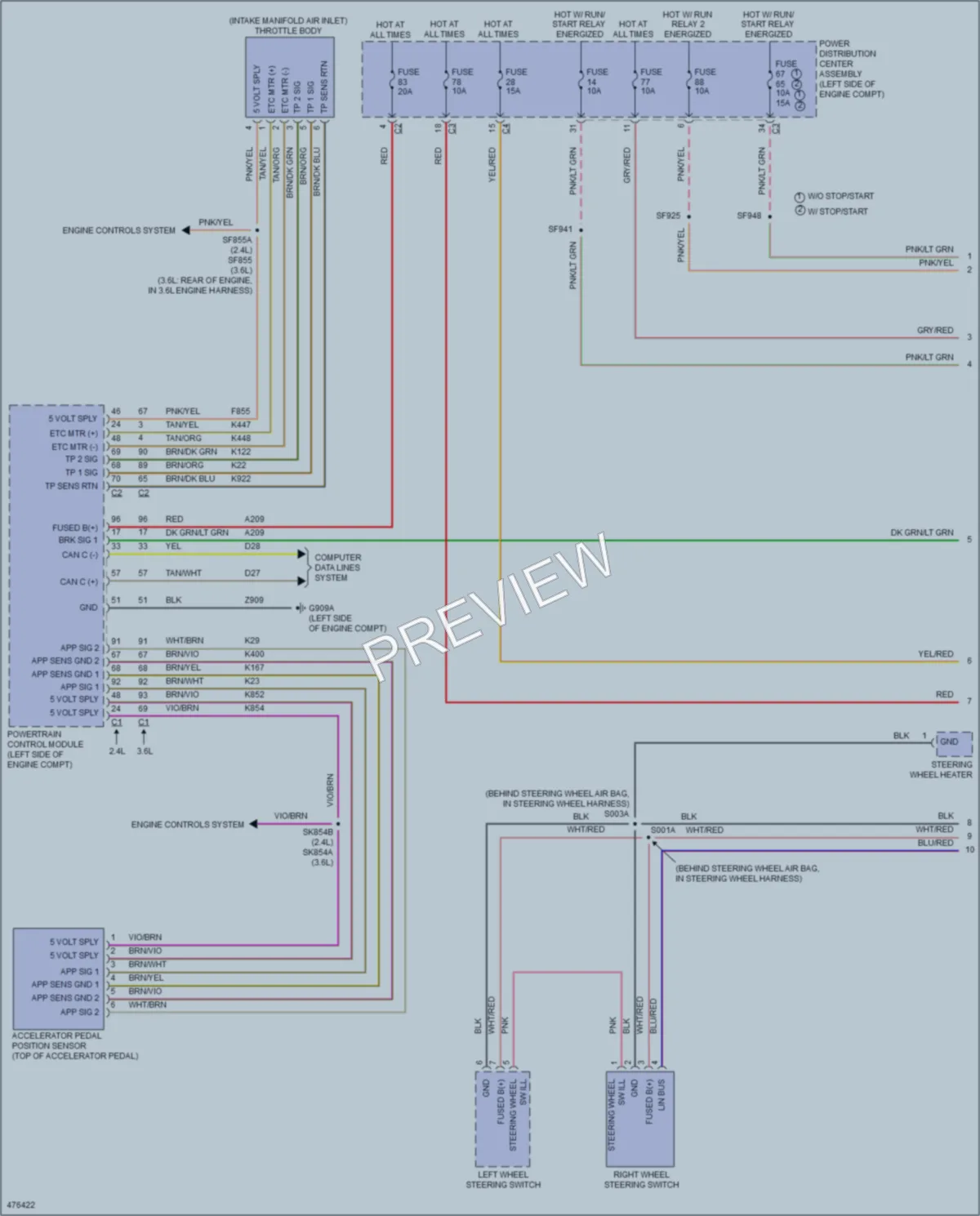 2016 Chrysler 200 Cruise Control wiring diagram preview