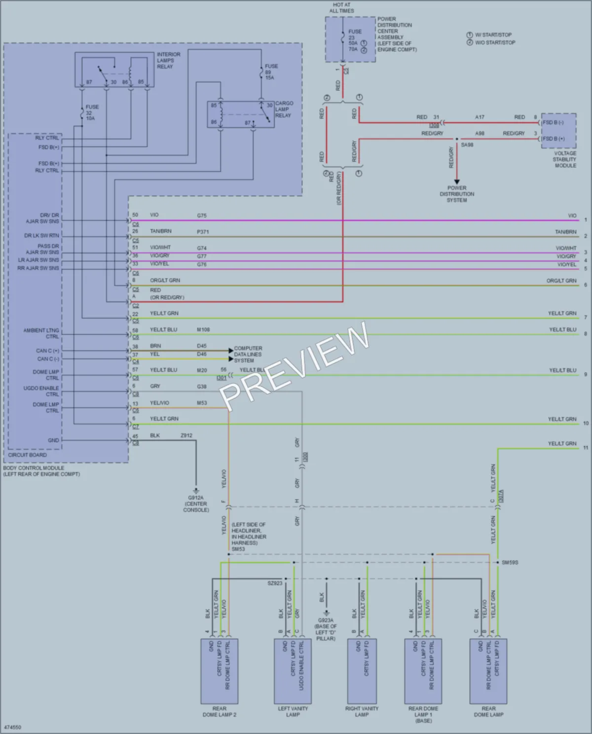 2016 Chrysler 200 Interior Lights wiring diagram preview