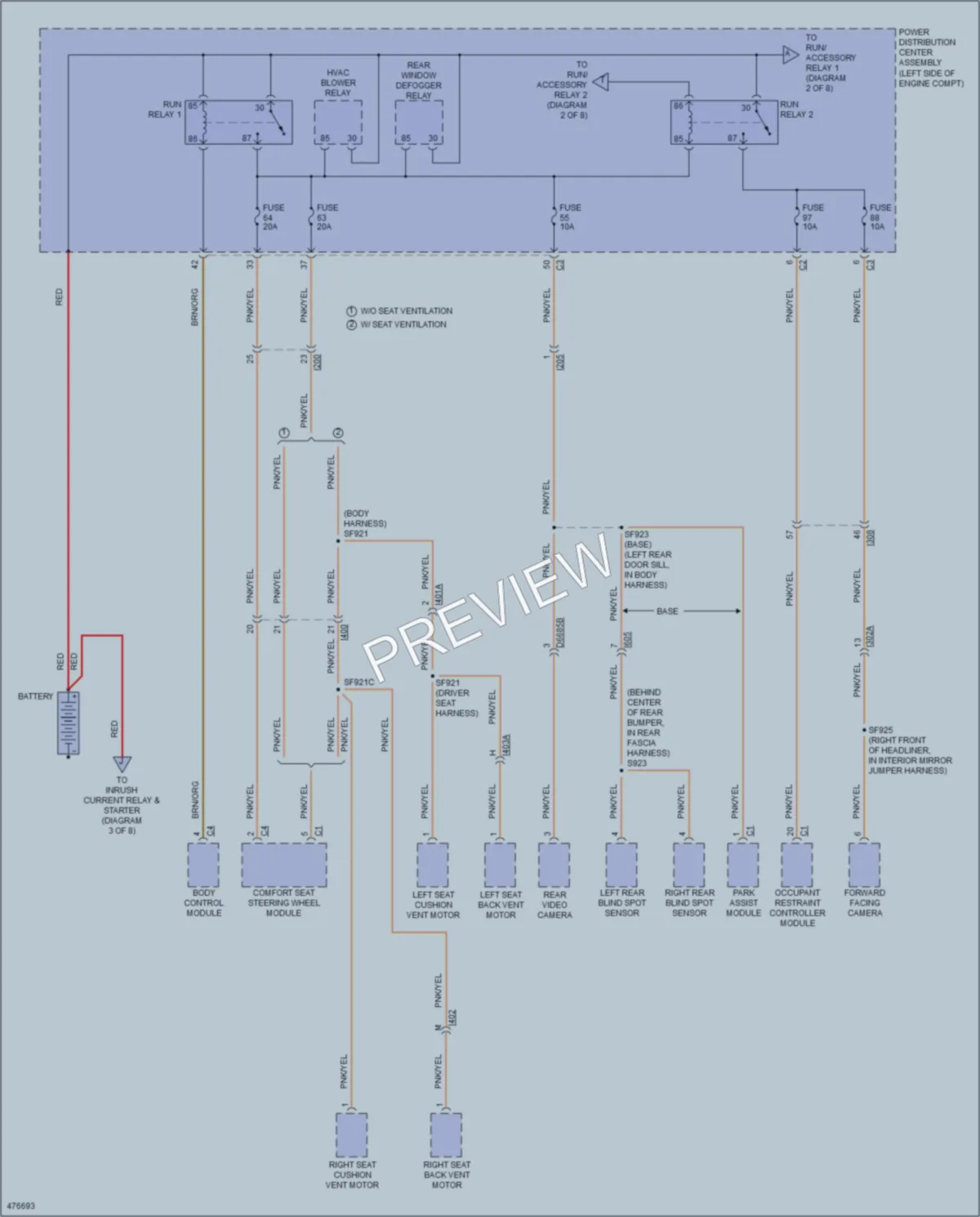 2016 Chrysler 200 Power Distribution wiring diagram preview