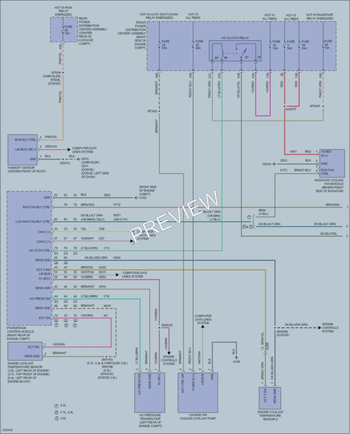 2016 Dodge Charger Cooling Fan wiring diagram preview
