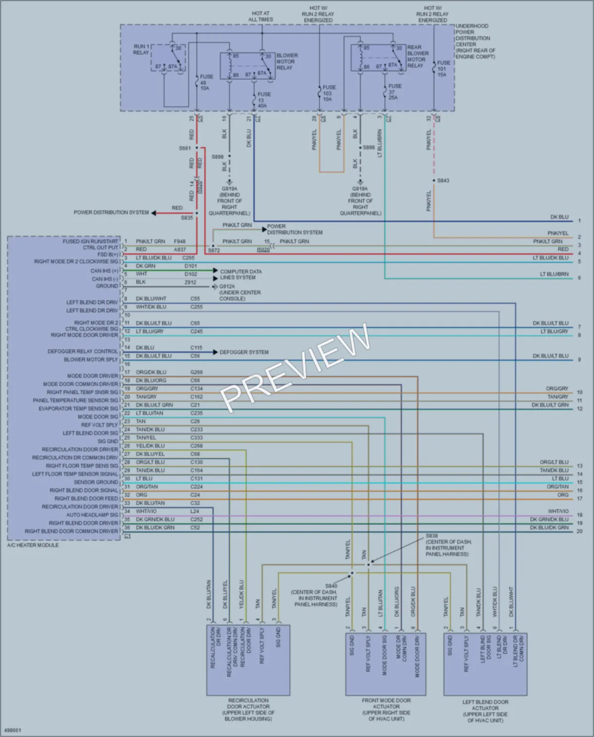2016 Dodge Durango Air Conditioning wiring diagram preview