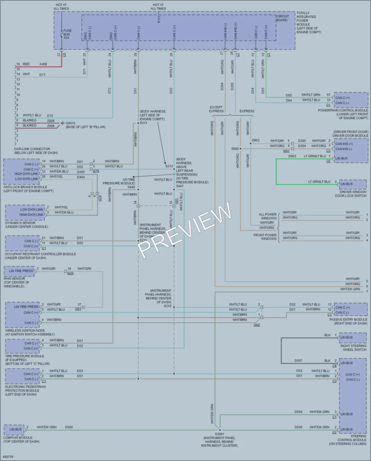 2016 Dodge GrandCaravan Computer Data Lines wiring diagram preview