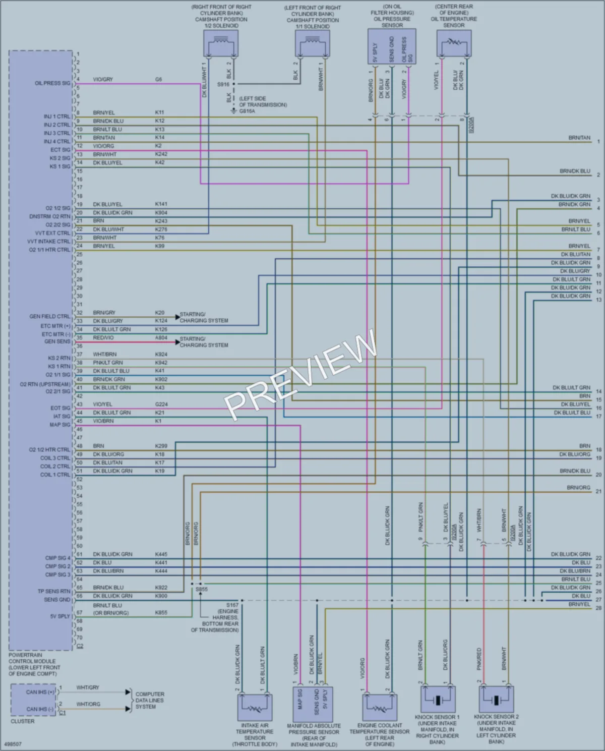 2016 Dodge GrandCaravan Engine Performance wiring diagram preview