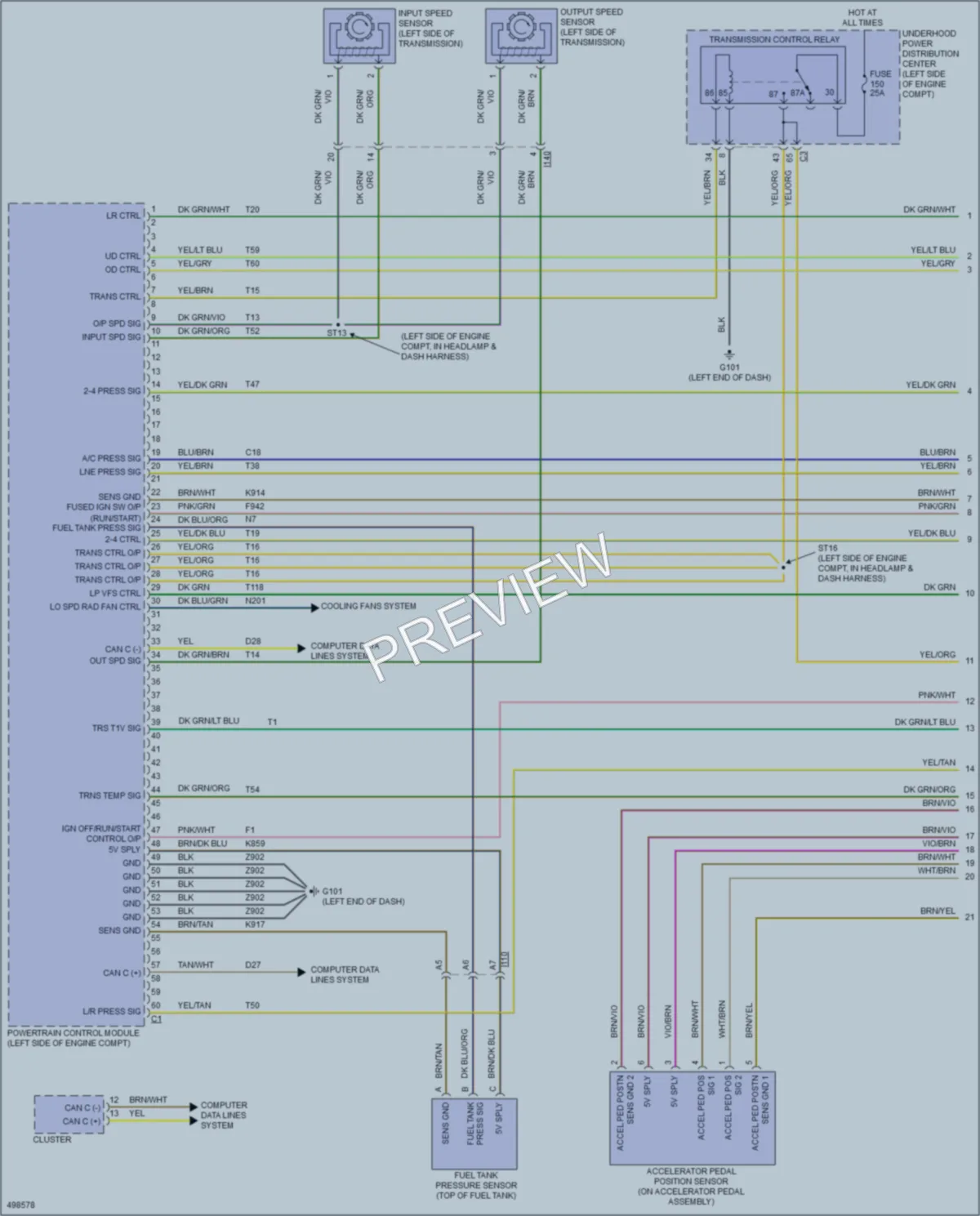2016 Dodge Journey Engine Performance wiring diagram preview