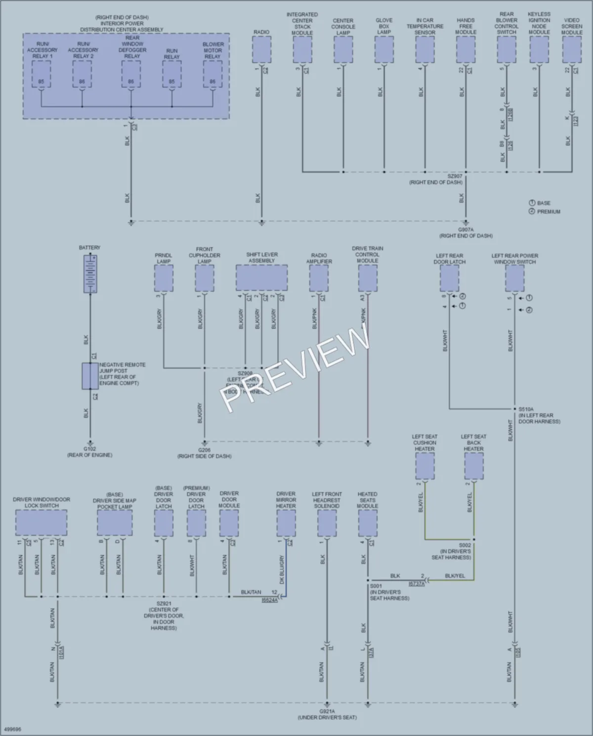 2016 Dodge Journey Ground Distribution wiring diagram preview