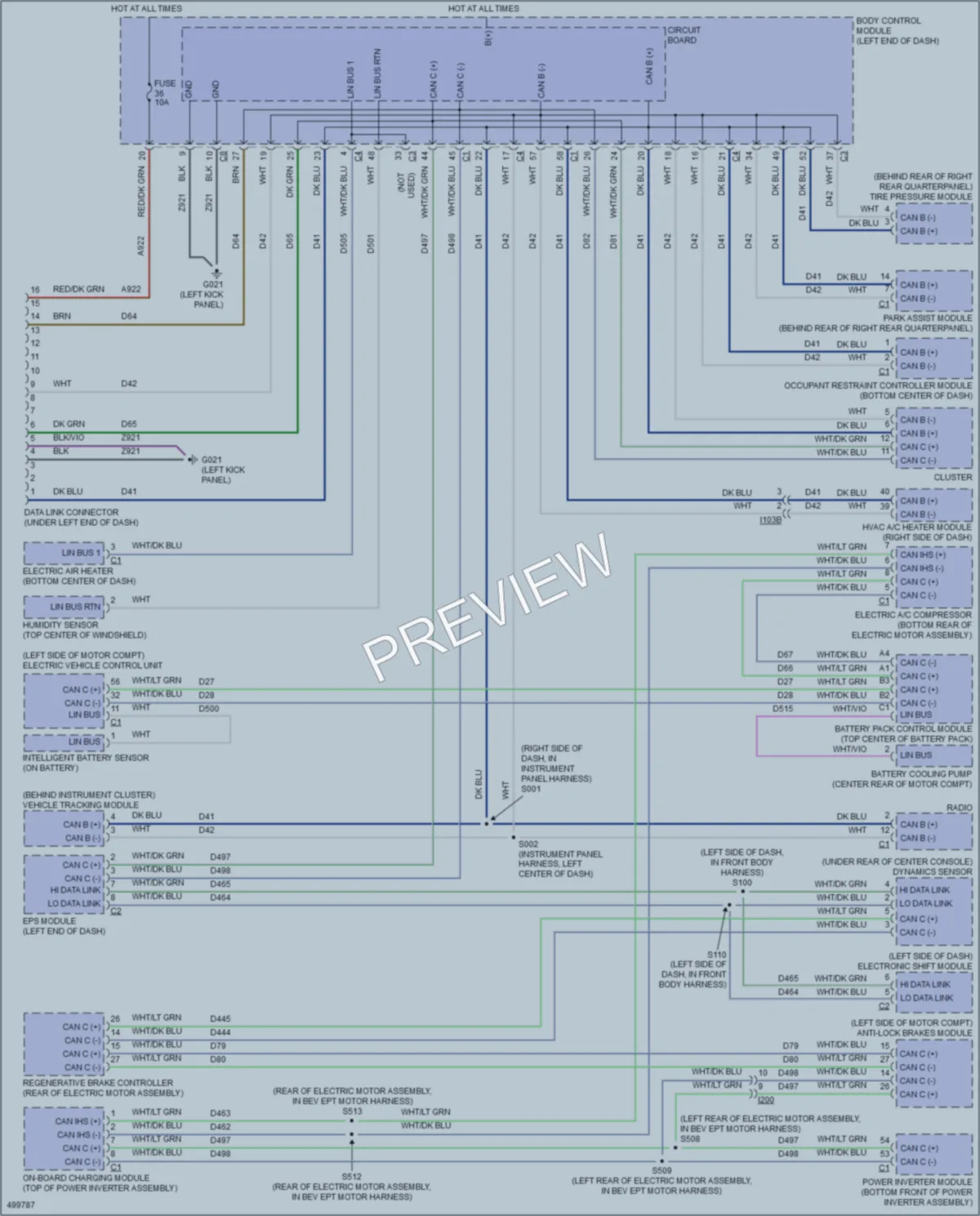 2016 Fiat 500 Computer Data Lines wiring diagram preview