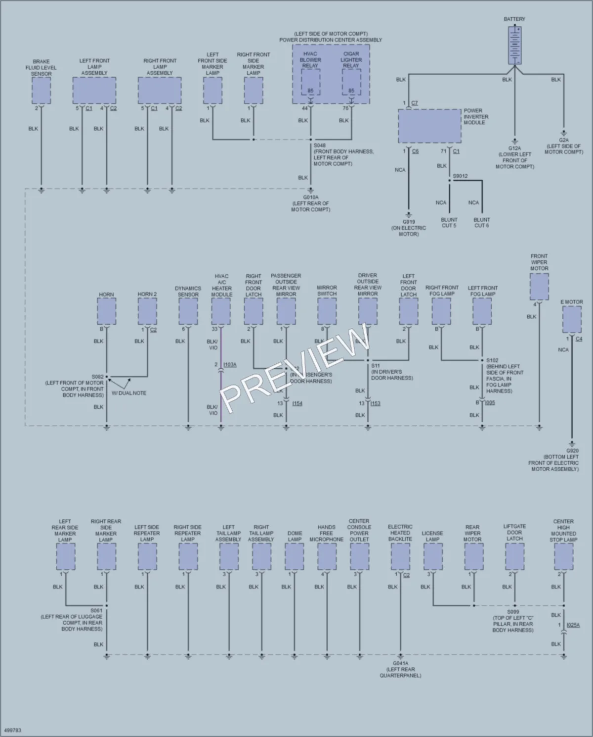 2016 Fiat 500C Ground Distribution wiring diagram preview