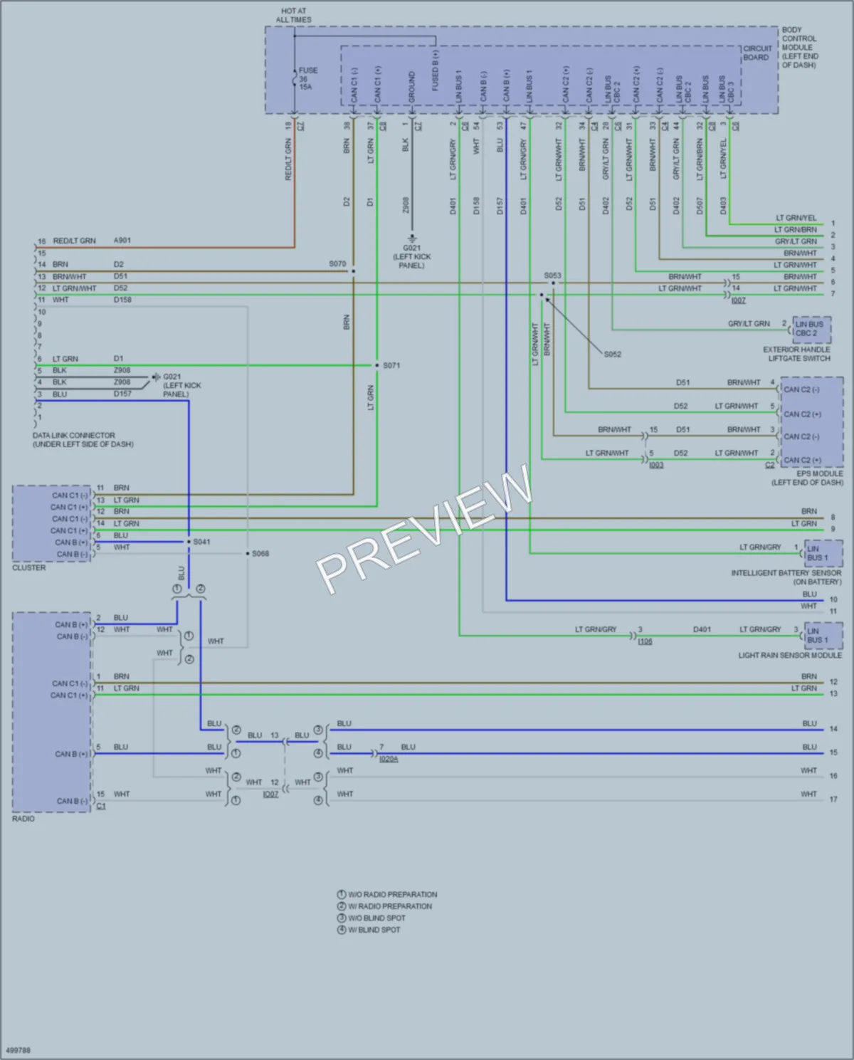 2016 Fiat 500X Computer Data Lines wiring diagram preview