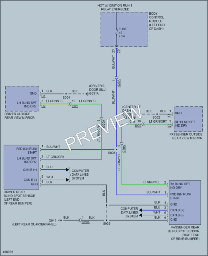 2016 Fiat 500X Navigation wiring diagram preview
