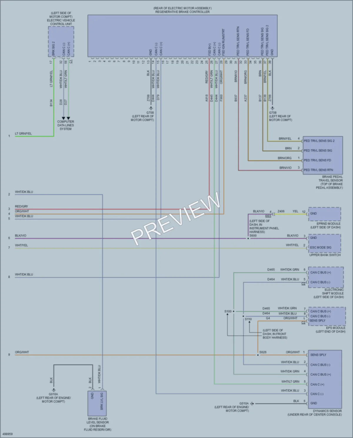 2016 Fiat 500e Anti Lock Brakes wiring diagram preview
