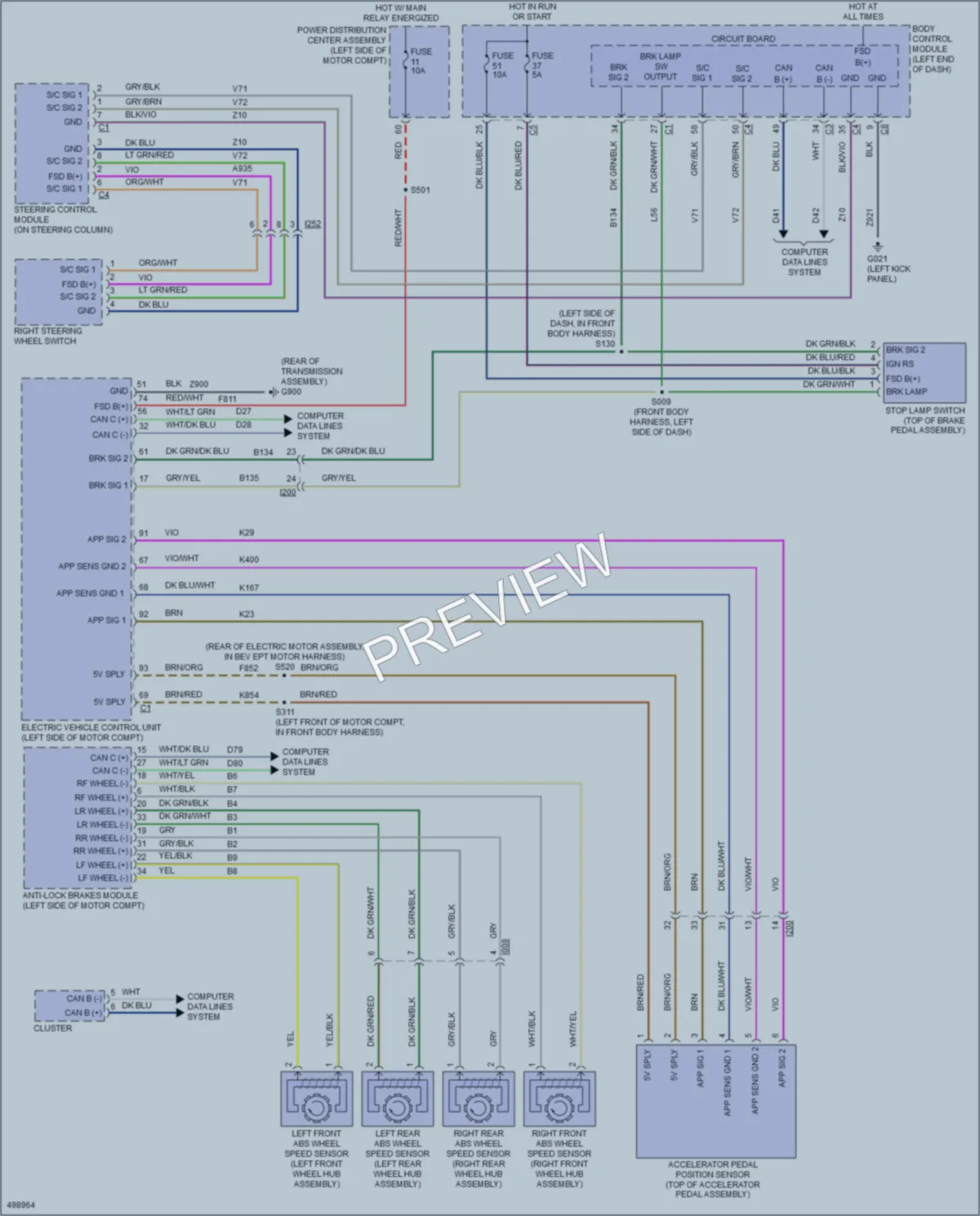 2016 Fiat 500e Cruise Control wiring diagram preview