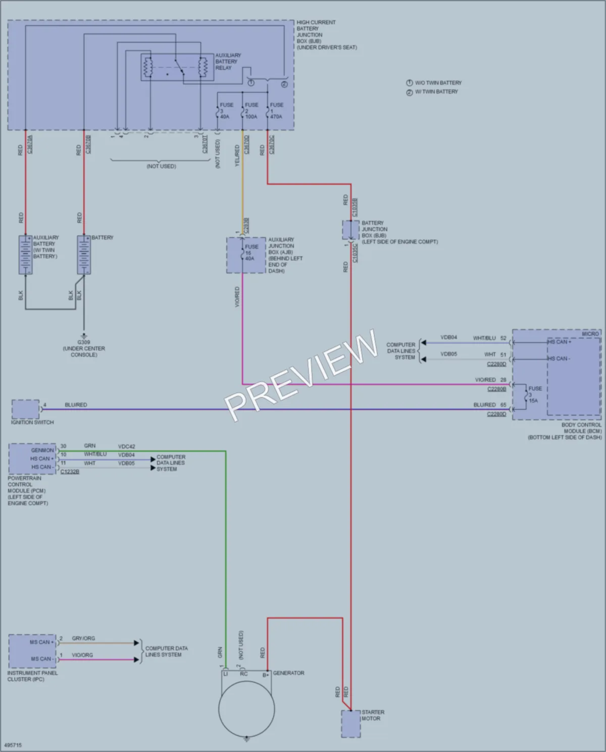 2016 Ford 350HDTransit Starting Charging wiring diagram preview