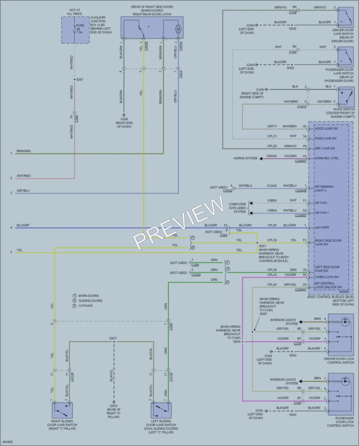 2016 Ford 350Transit Anti Theft wiring diagram preview
