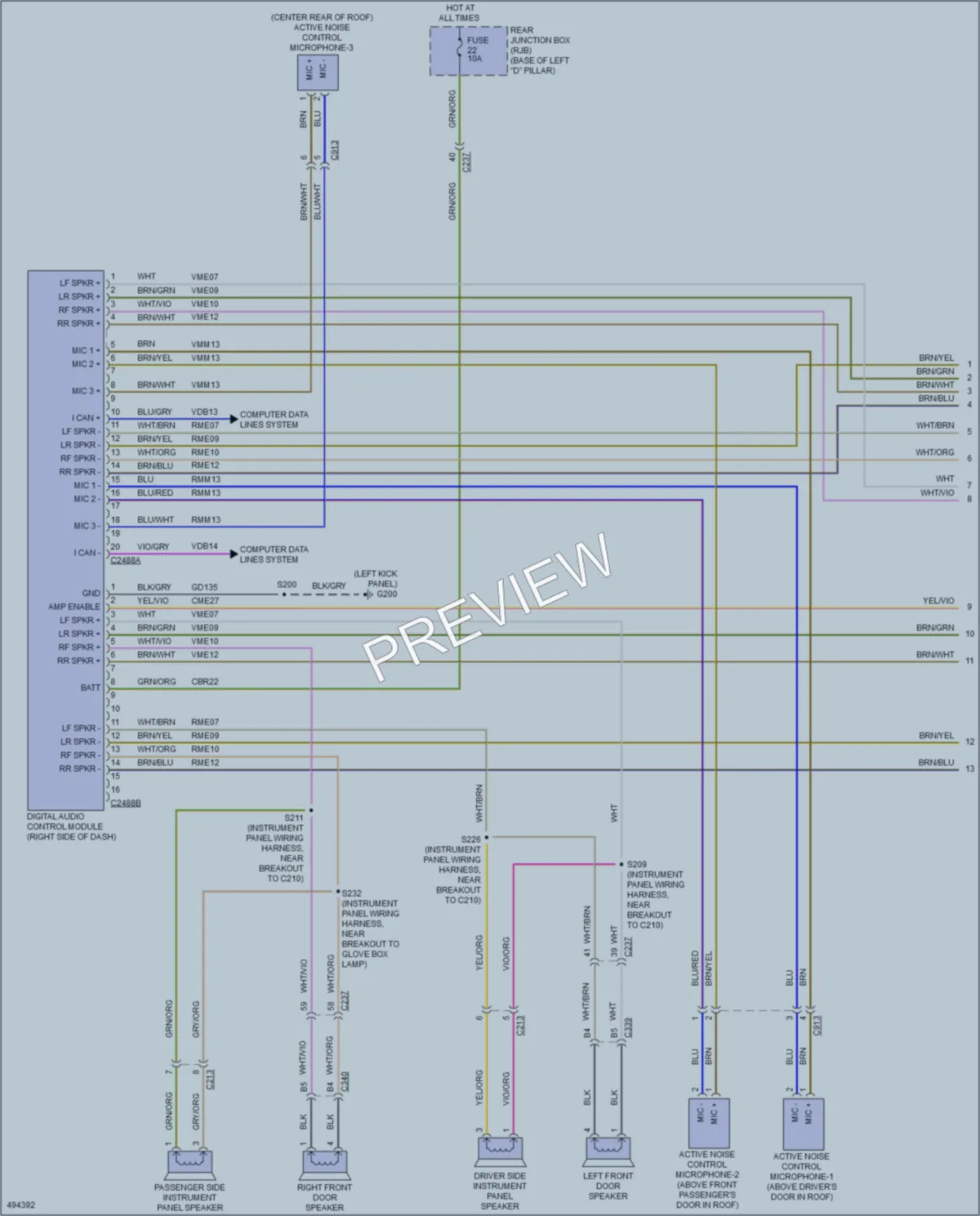 2016 Ford CMaxEnergi Radio wiring diagram preview
