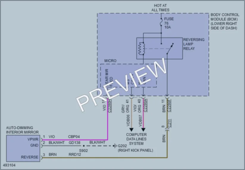 2016 Ford CMaxHybrid Power Mirrors wiring diagram preview