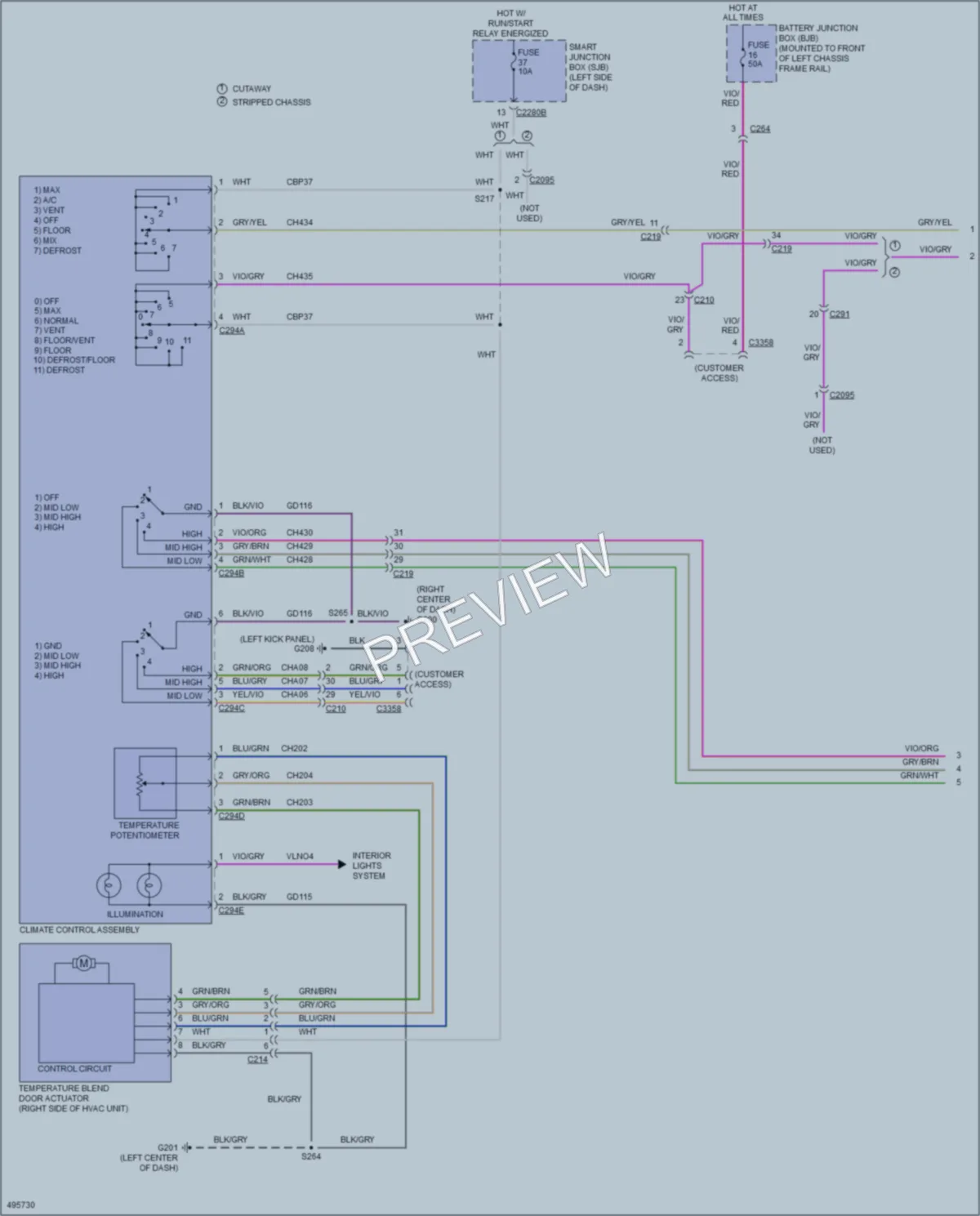 2016 Ford E450Econoline Air Conditioning wiring diagram preview
