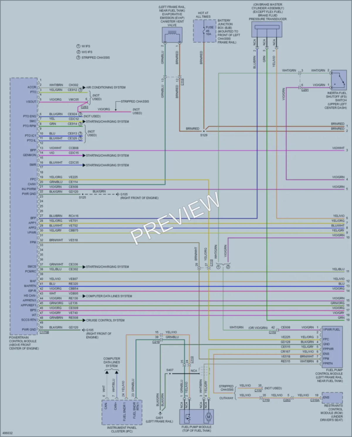 2016 Ford E450Econoline Engine Performance wiring diagram preview