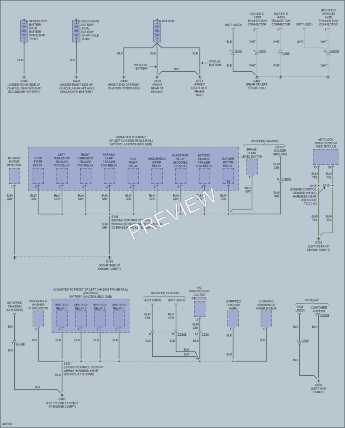 2016 Ford E450Econoline Ground Distribution wiring diagram preview