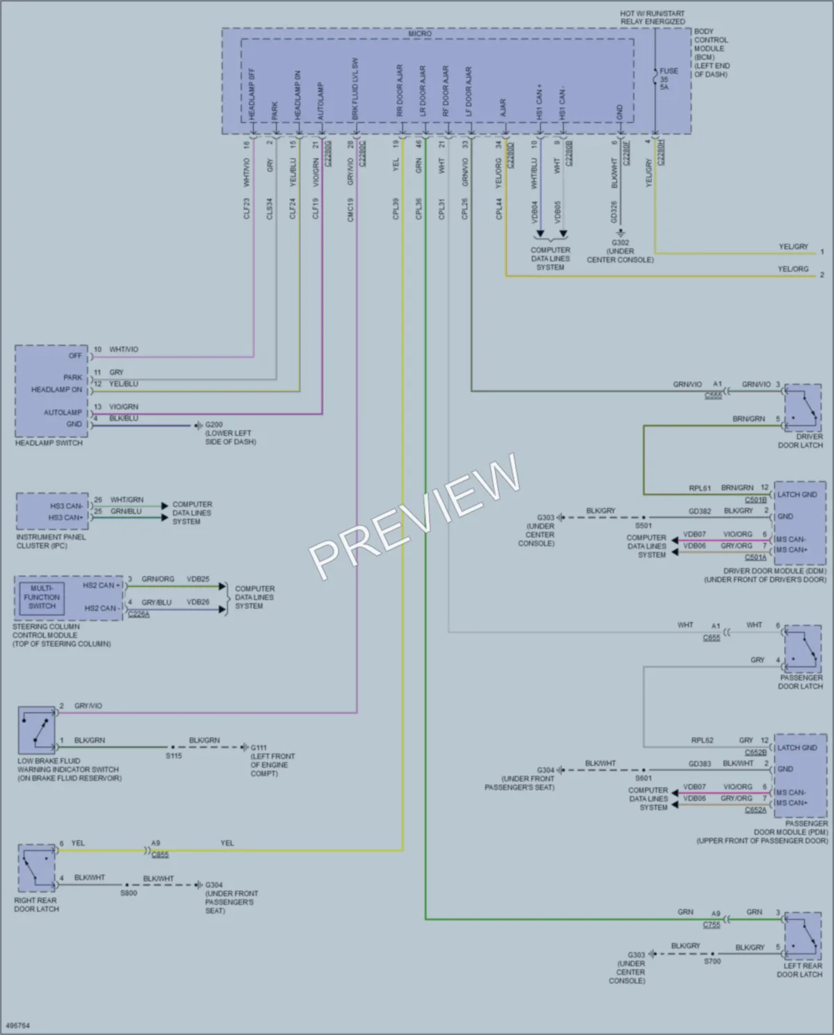 2016 Ford Edge Warning Systems wiring diagram preview