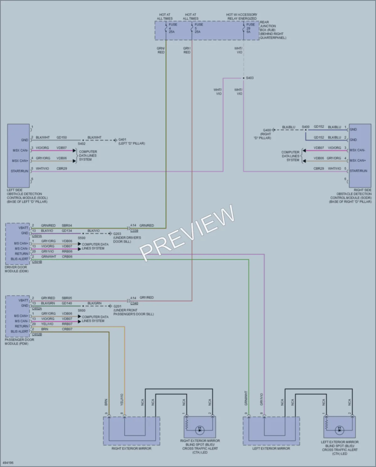 2016 Ford Escape Navigation wiring diagram preview