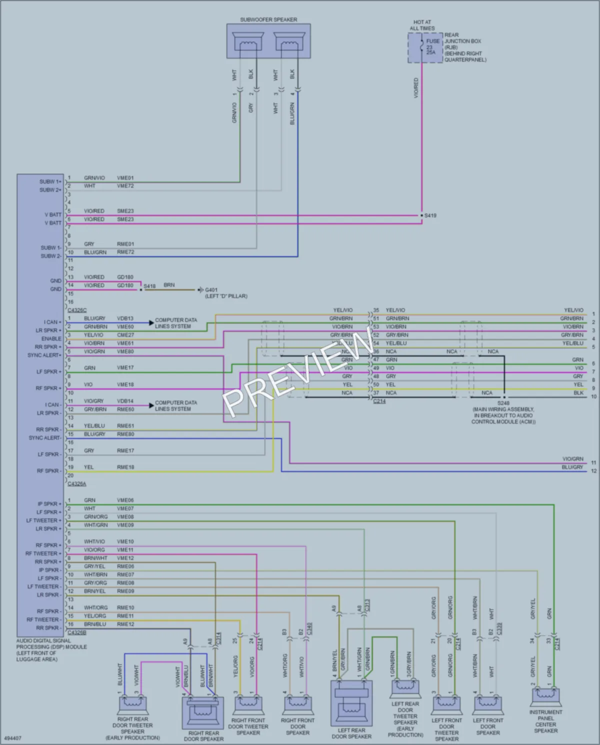 2016 Ford Escape Radio wiring diagram preview