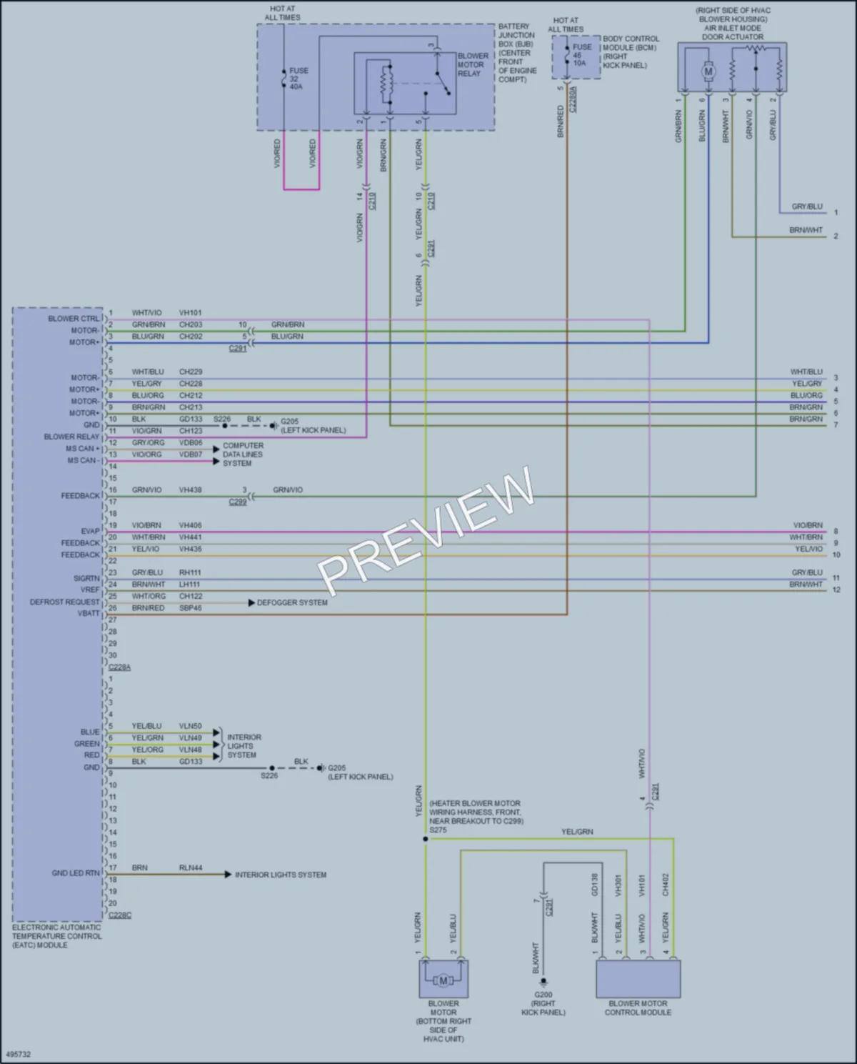 2016 Ford ExpeditionEL Air Conditioning wiring diagram preview