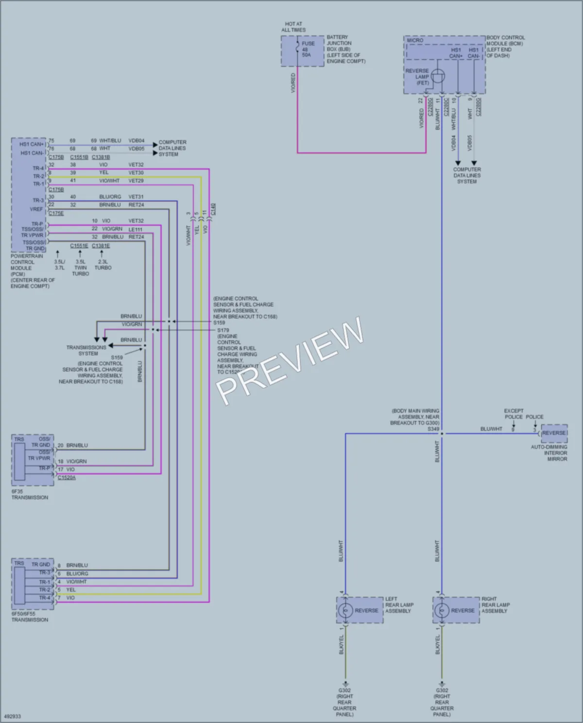 2016 Ford Explorer Exterior Lights wiring diagram preview