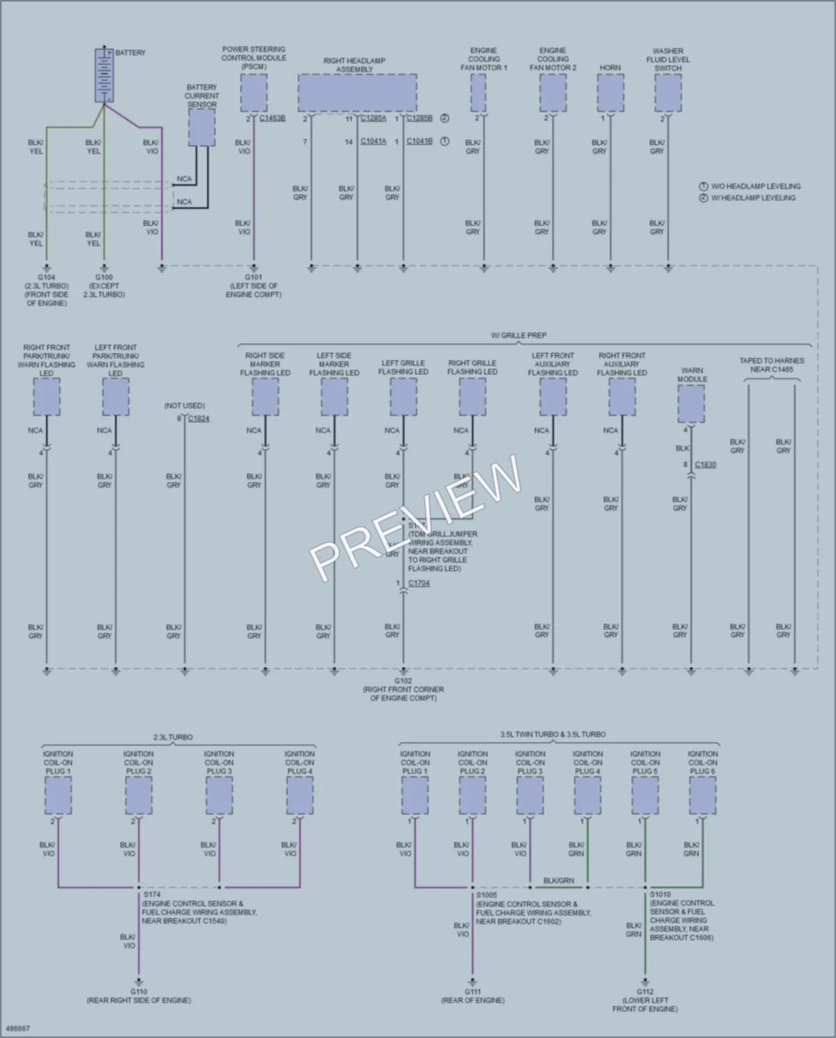 2016 Ford Explorer Ground Distribution wiring diagram preview
