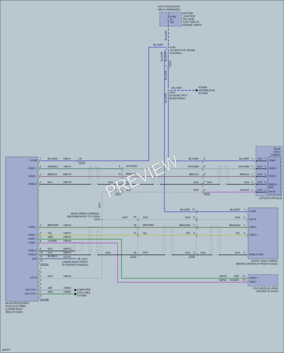 2016 Ford Explorer Navigation wiring diagram preview