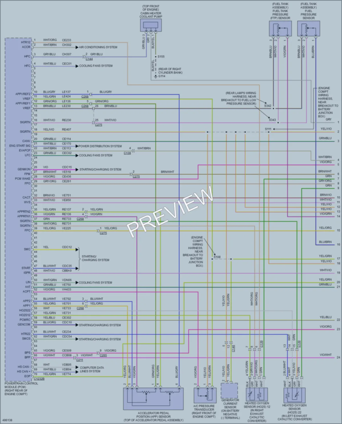 2016 Ford F150 Engine Performance wiring diagram preview